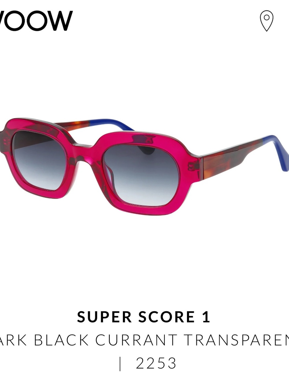 Super Score 1 Women's Sunglasses - Dark Black Currant